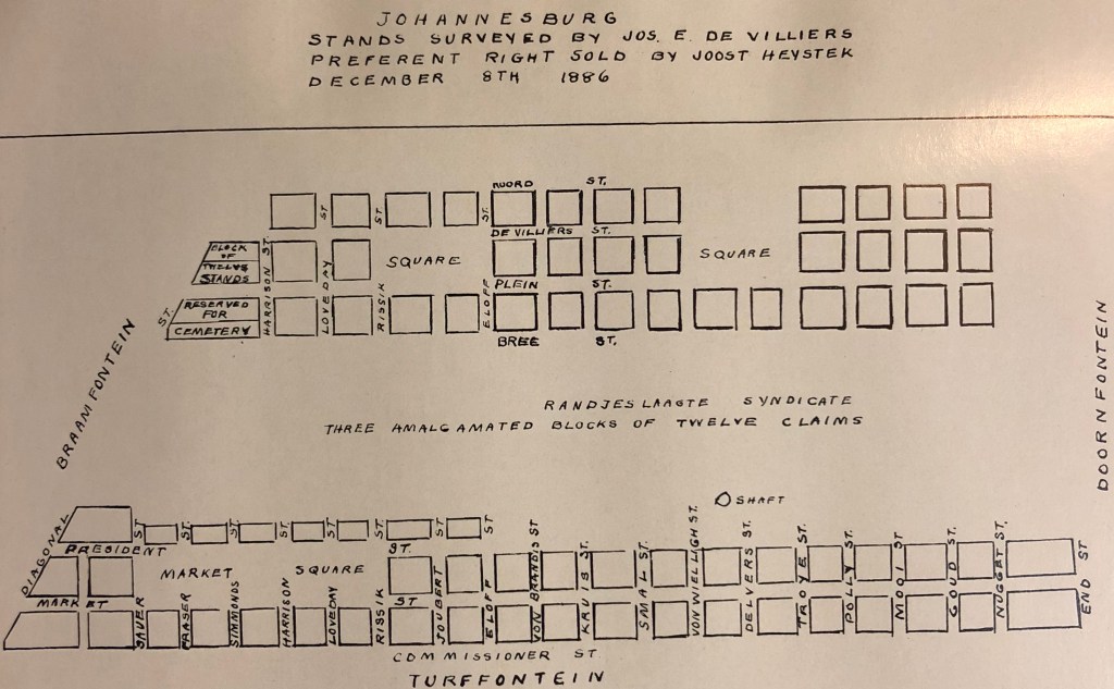 First laid out stands in Randjeslaagte
