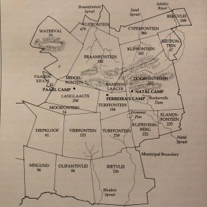 Early farms and original camps of Johannesburg
