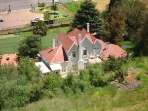 Back of a house on Gordan Terrace from Yoeville Hill above