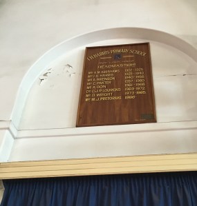IH Harris school headmasters board