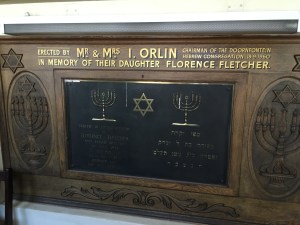 Board in the entrance
