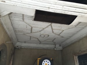 Veranda ceiling detail