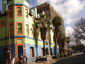 Caledonian Hall built in 1905 on the corner of Jeppe and End Street from 2011