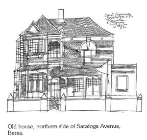 Sketch of the above house by Hannes Meiring from 1982