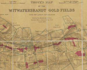 Farm and goldfield map