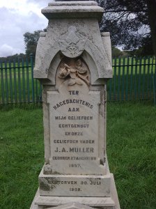 JA Muller gravestone