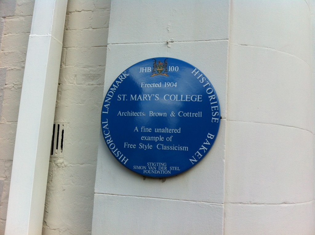 St. Mary's College blue plaque