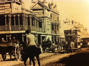 Double decker horse tram Johannesburg mid 1890s