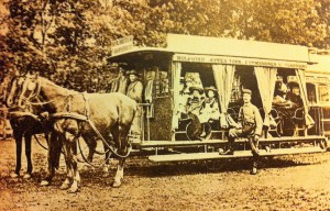 The first horse tram in Johanesburg 1891