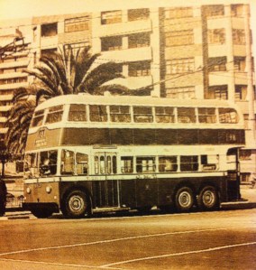 Trolley bus Clarendon circle 1958