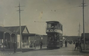 Norwood tram possibly in Grant Ave 