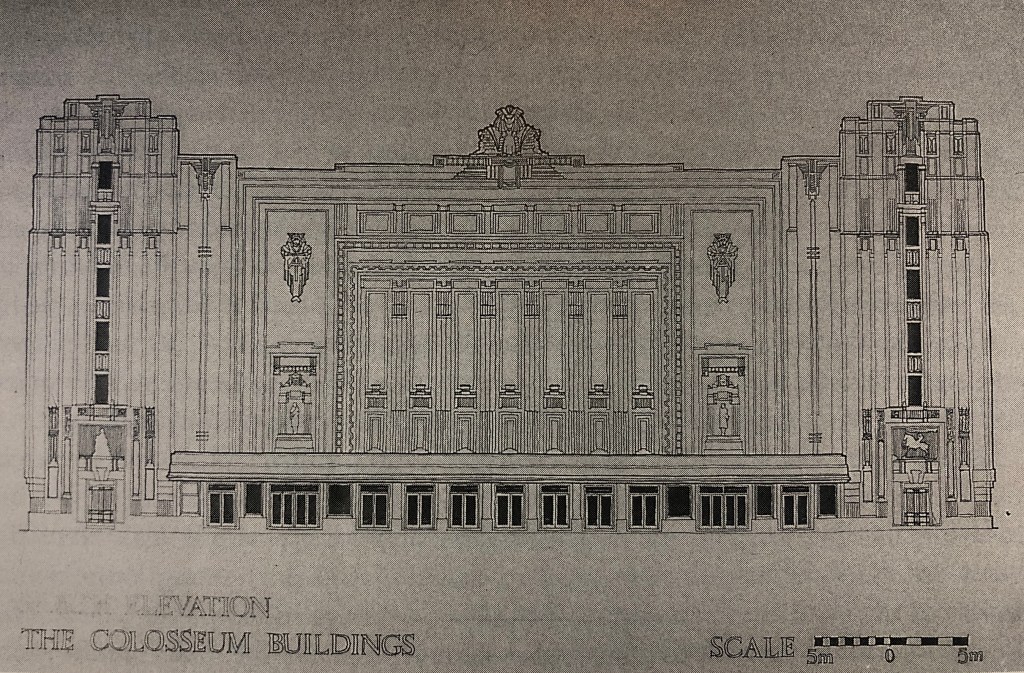 Colosseum buildings north elevation plan