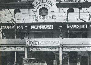 Carlton Theatre on Market Street opened in 1912 and demolished in 1933