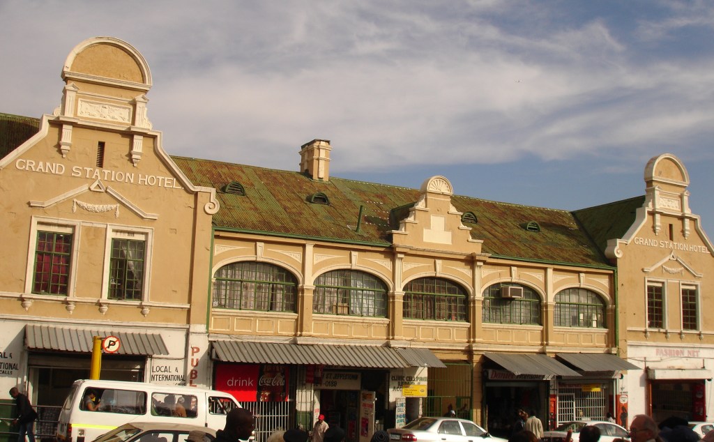 Front of the Grand Station Hotel