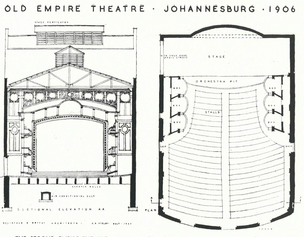 Second Empire Theatre seating plan 1906