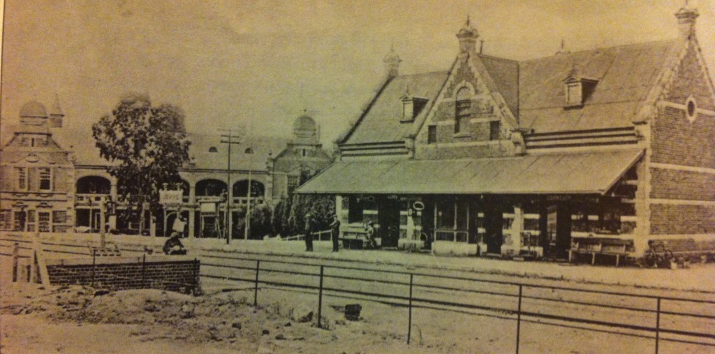 Original Jeppe Station with Grand Central Hotel in the background