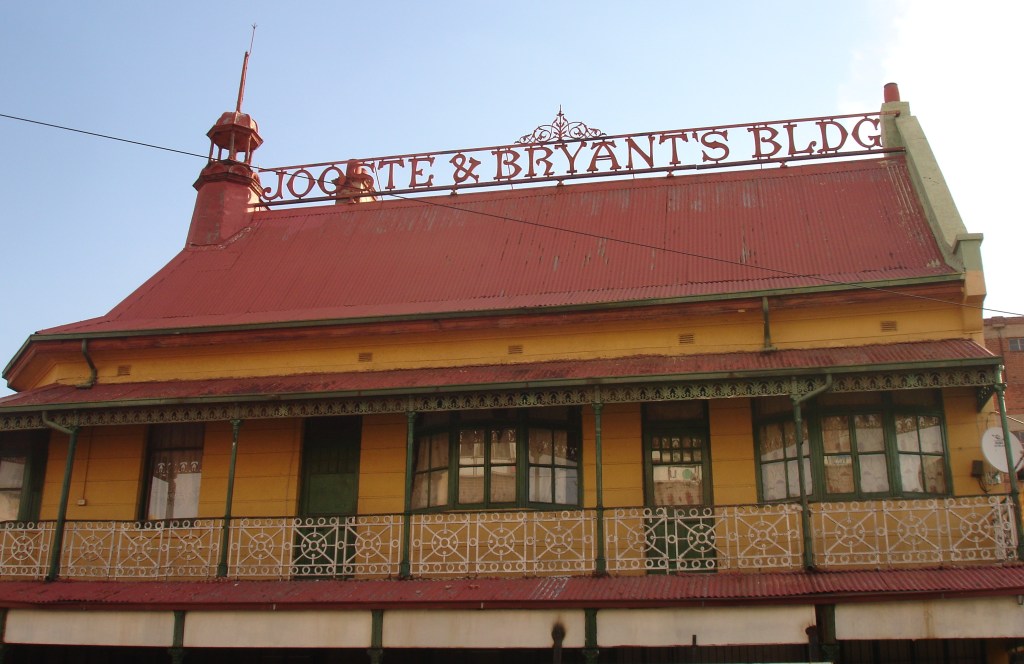 Jooste & Bryant's Building roof signage - the last remaining example in JHB