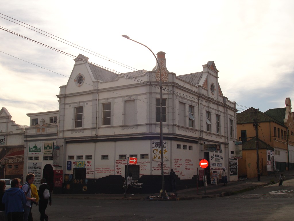 This vintage building is behind the Grand Central and across the road from Osborn Pharmacy