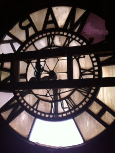 Back of the clock