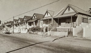 Early picture of the semi-detached houses on Carnavon Road