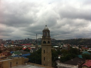 View across Troyeville looking north toward Hillbrow and Berea 2014