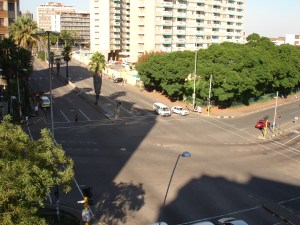 Clarendon Circle in 2011 taken from the top of Brenthurst Place looking south