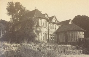 'The Towers' with ecclesiastical additions in 1968 just before it was demolished