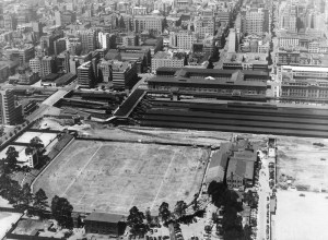 Old Wanderers looking south toward railway station