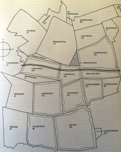 Map of the farms before the discovery of gold in Johannesburg