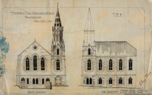 Original drawings of the church