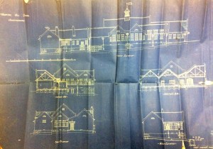 Original plans for the Spes Bona School (orginally Hospital Hill School)