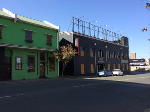 Some re-purposed old buildings diagonally across the road from Kitcheners in De Beer Street.
