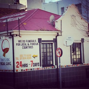 Old house in Juta street converted into a funeral parlour