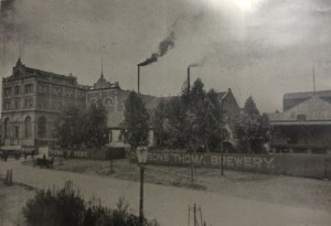 Brewery in 1914 looking west 