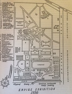 Empire Exhibition map 1936
