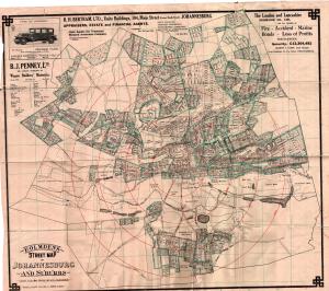 1929 Map of Johannesburg