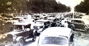 Yale Road parking congestion in 1936