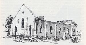 Dutch Reform Church Fordsburg after the dynamite explosion