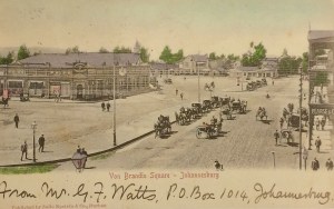 Van Brandis Square with the church in the background