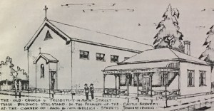 Sketch of the presbytery on Main and von weilligh Streets