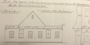 Plan of the Ebenezer Congregational church 