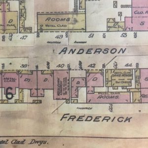 Wesleyan Church Anderson Street from 1910 map
