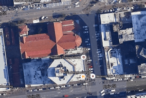 Google view showing present day St. Mary's Cathedral and Darragh House next to it
