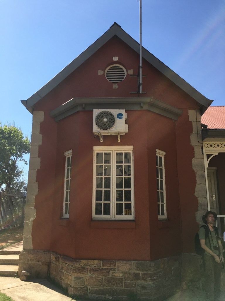 Closer view of the exterior