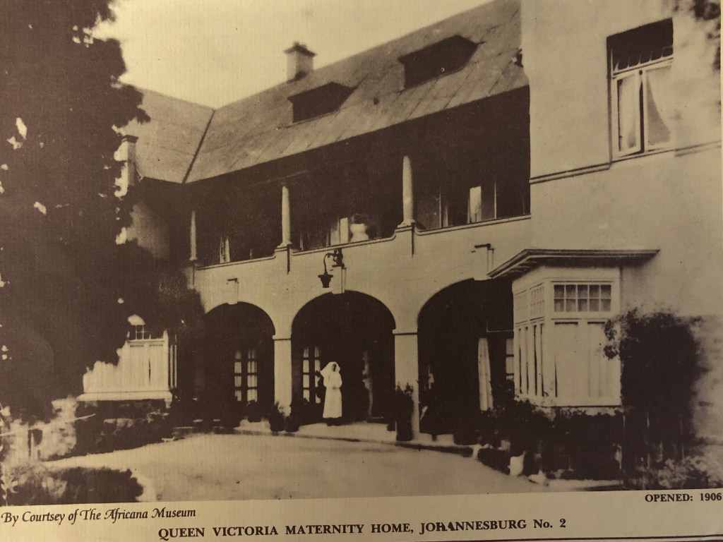 First Queen Victoria Maternity Home Siemert Road back 1906