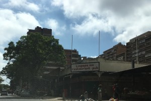 Old shops on the corner of Bruce and Quartz Streets