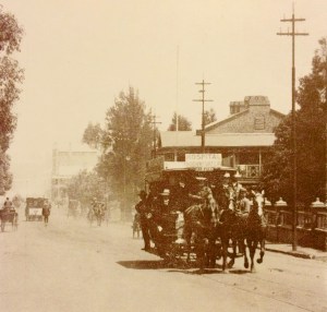 A horse tram in Twist street late 1890s