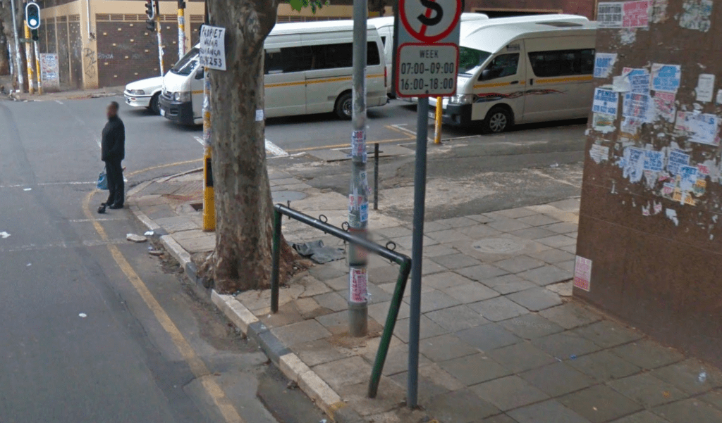 Hitching rail Wolmarans Street
