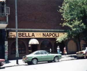Outside Bella Napoli 1980s