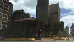 Old post office at the base of Hillbrow Tower 2015